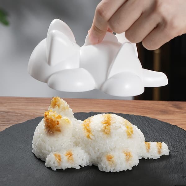 Søt katteform Onigiri-form Sushi Maker