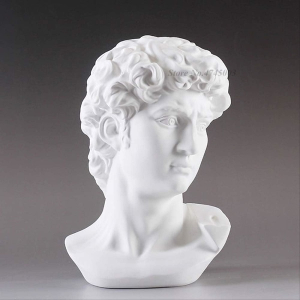 Gresk mytologi David head Bust Statue Mini Europe Michelangelo H