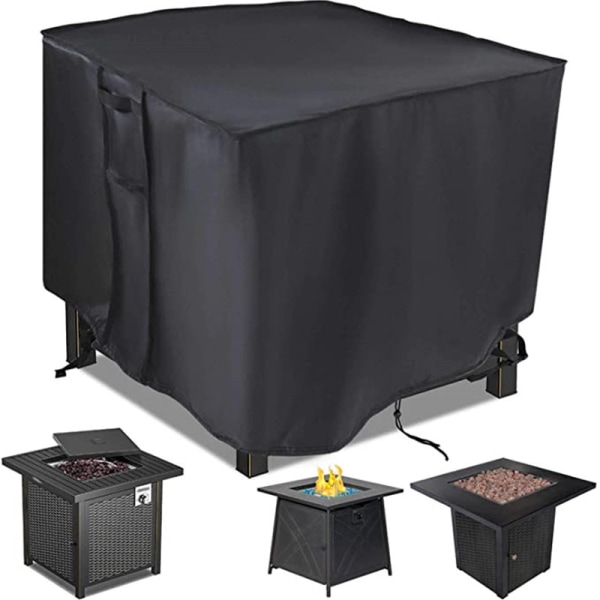 Fire Pit Cover,28 inch Firepit Covers Square Gas Fireplace Fire