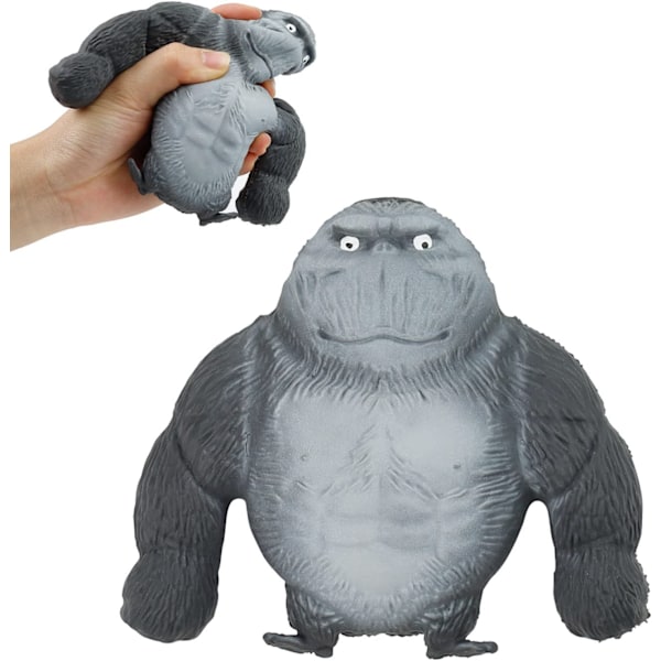 Anti-stress Gorilla Actionfigur, Grå-svart Anti-ångest Goril