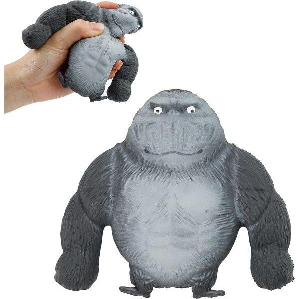 Anti-stress Gorilla Actionfigur, Grå-svart Anti-angst Goril