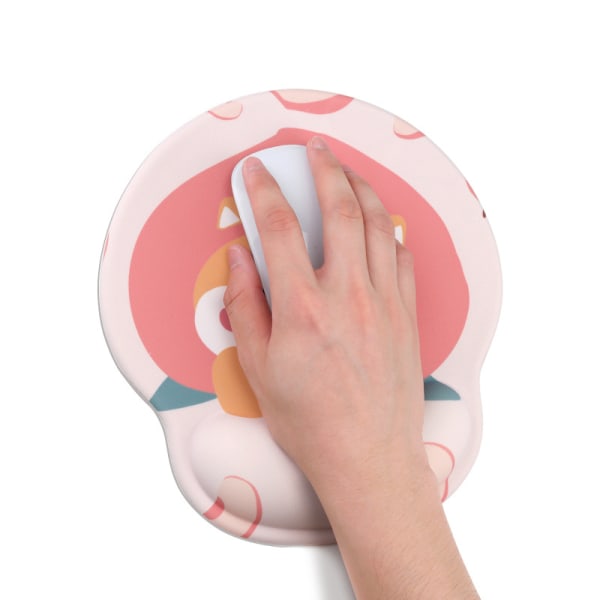 Söt mjuk kanin-Musmatta med kudde - Gaming handledsstöd - Mo