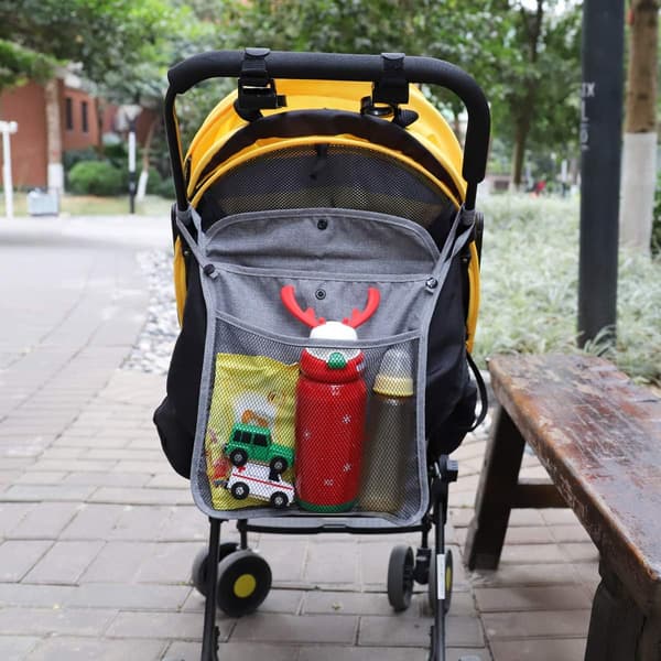 Barnevogn Mesh Bag, 34 x 30cm, Universal Baby Stroller Net Oppbevaring