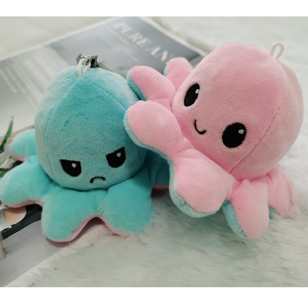 Kaksipuolinen Oktopus-Plush-Avaimenperä - Kaksipuolinen Oktopus-Muoto