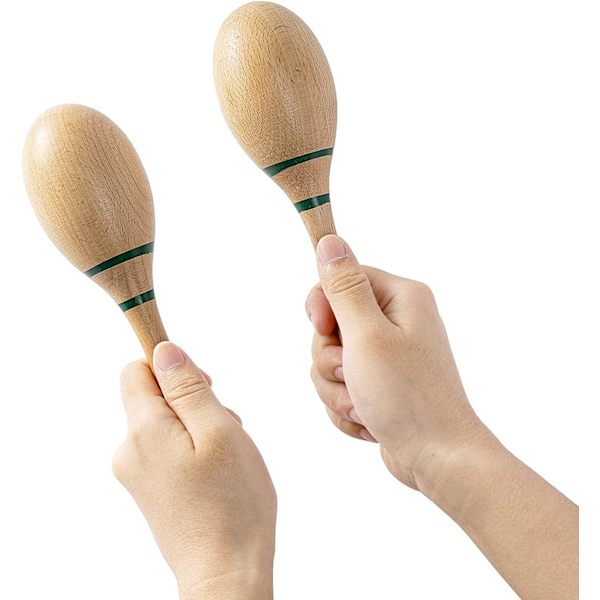 Maracas håndpercussion rasler, bøgetræ materiale rumba shaker