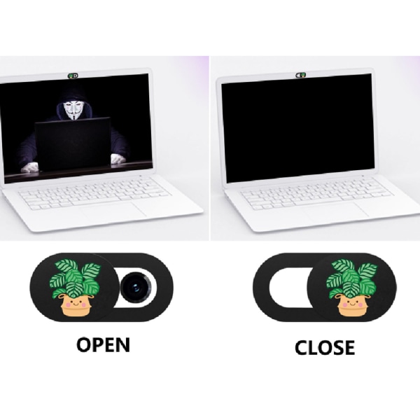 6pk laptop-kameradeksel Slide Cute, laptop-tilbehør, webkamera C