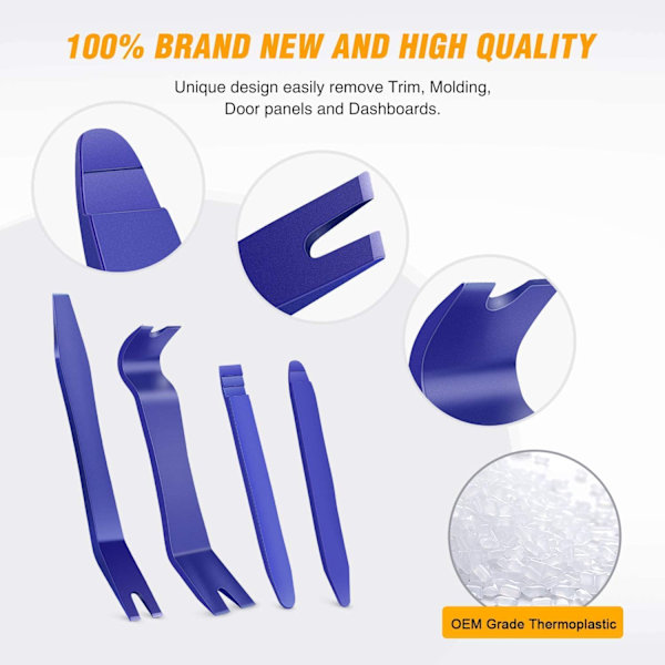 5PCS Auto Trim Removal Tool Kit No-Scratch Pry Tool Kit for Car