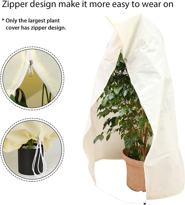 2-pack växtskydd mot frost, 47,2''×70,8'' vinterkyla