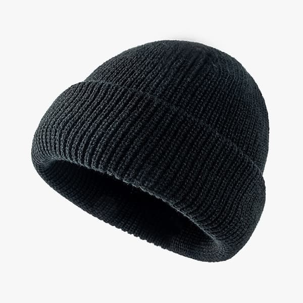 (Sort) Mænd, Hat Baseball Cap Trawler Hat Watch Cap Cuffed Skull H