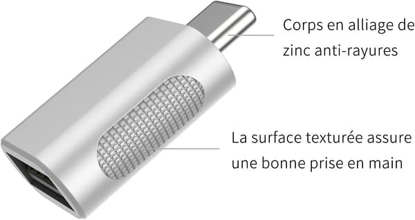 Agrent USB C til USB-adapter (2-pak), USB-C til USB 3.0-adapter,