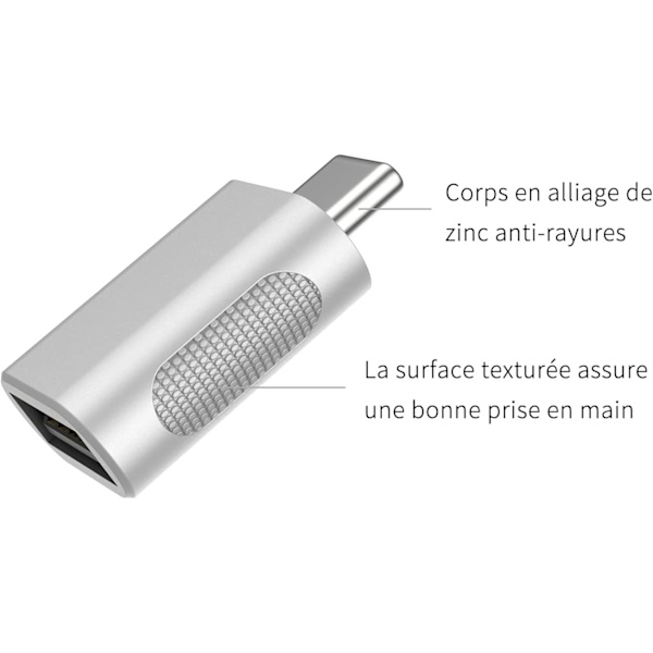 USB C til USB-adapter (2-pak), USB-C til USB 3.0-adapter, USB-type