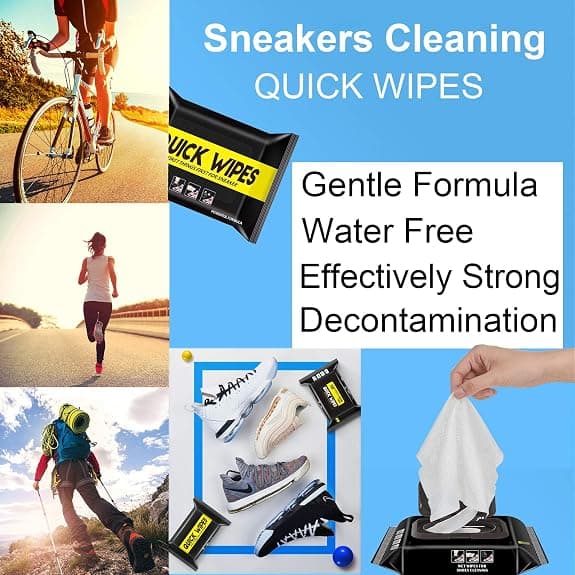 3PCS Quick Sneaker Shoe Cleaning Wipes Quick And Easy Strong Det