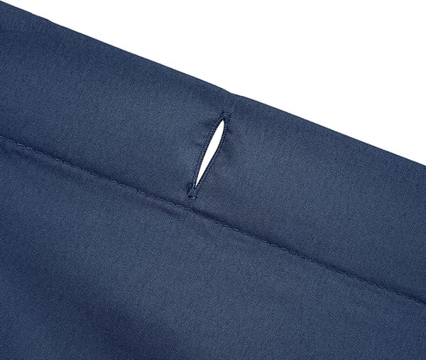 Marineblå - 183x183cm - Vaffelvævet bruseforhæng, polyester