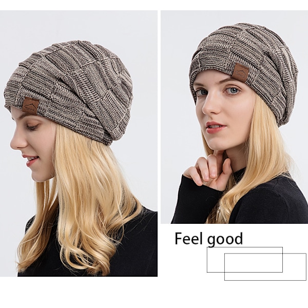 2 stycken höst och vinter kashmir blandad färg ull stickad