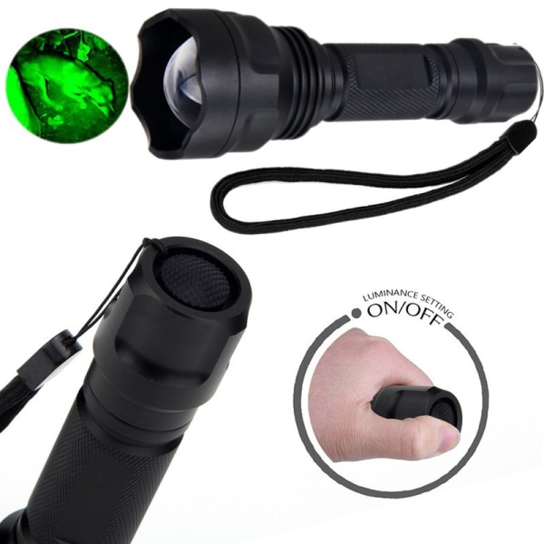 LED zoom lommelykt C8 bærbar infrarød nattsyn 850nm