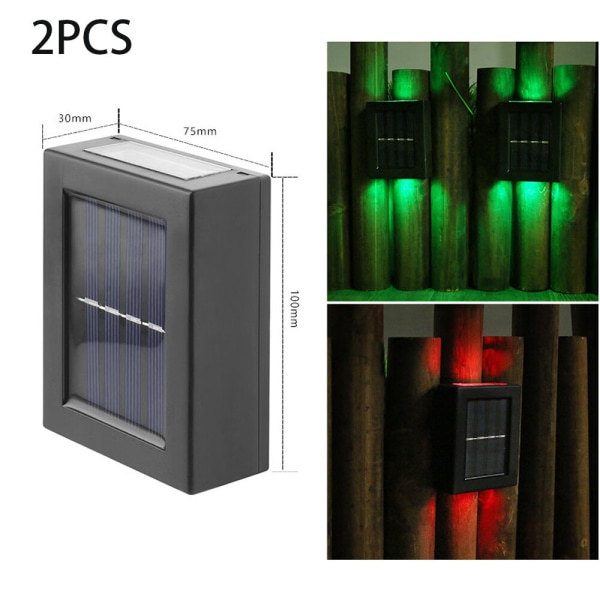 2-pakning (farge lys, ca. 75*30*100mm) opp og ned solcellevegg