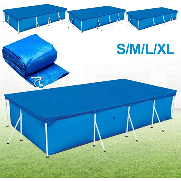 Rektangulært rørformet bassengtrekk - Blå (300X200CM), Rektangulært P