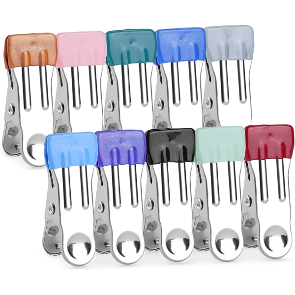 (10 pieces) hangers, random colors, 10/20 heavy duty hanger clip