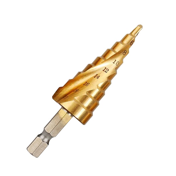 Trin Drill Bit 4 til 20 mm, HSS Konisk Drill Bit til Metal, Træ, Plast