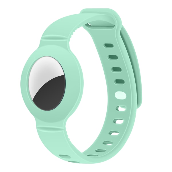Case med silikonrem (grön) för Apple AirTag -armband