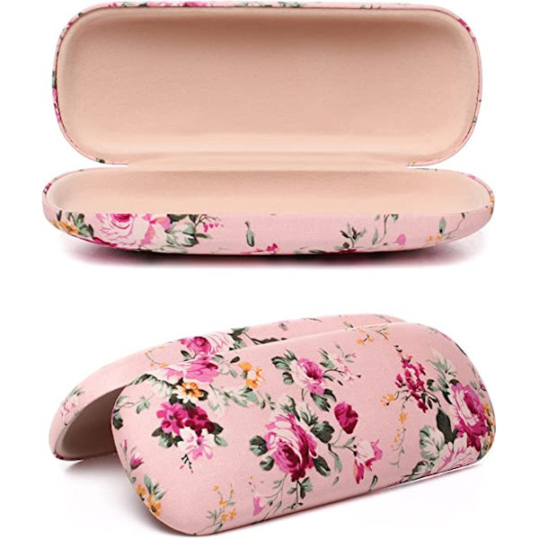 2-delt brilleetui hardcase for menn, kvinner, barn – B