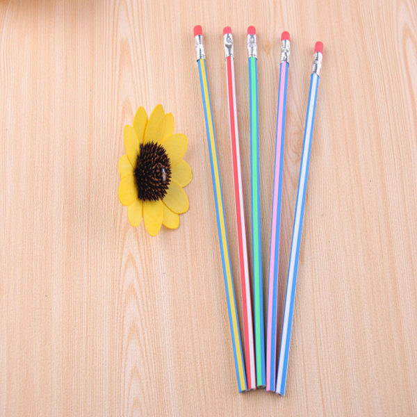 35 pakke bøjelige blyanter med viskelædere, 7 tommer sjove bløde blyanter,