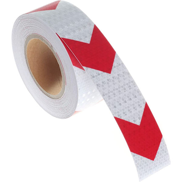 10Mx5cm Reflextejp Varning, Reflex Säkerhetstejp för Pil