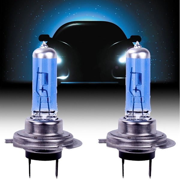 12V H7 100W Xenon Hvid 6000k Halogen Bil Forlygte Pære Gl