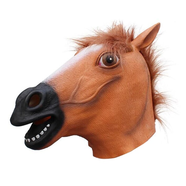 Horse Mask Party Dress Up Hestehovedmasker til voksne Mænd Masque