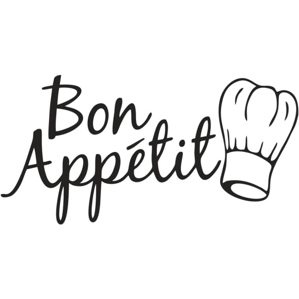 Franska citat avtagbar vinyl väggdekal för kök, matsal