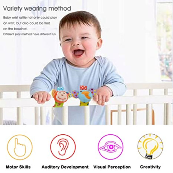 Baby handledsksaller och fotskaller set, baby skaller för bab