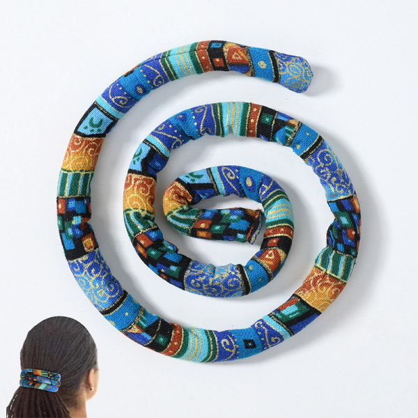 Ett stykke (blå pinne, ca. 66 cm lang) Spiral Lock Hair Tie Drea