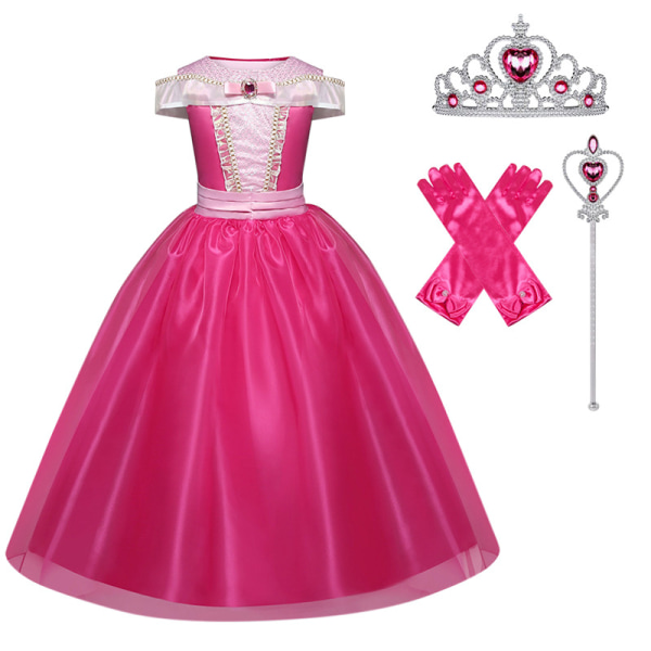 Piger Prinsesse Aurora Kjole Tornerose kostume med Accesso