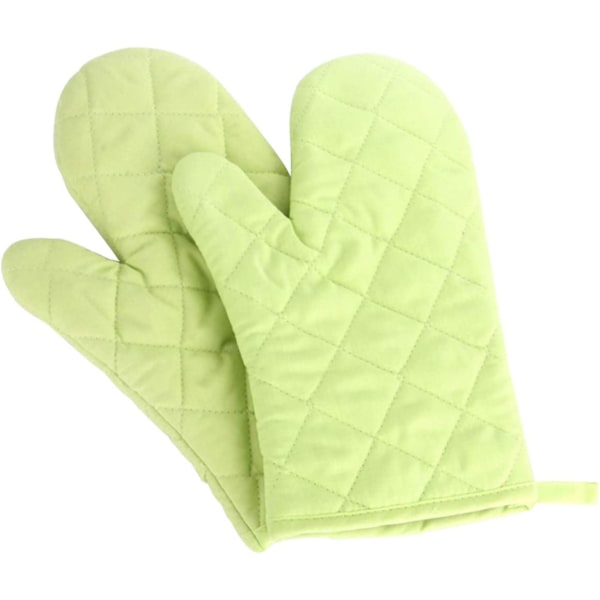 2 PCS Oven Gloves Polyester-cotton Heat Proof Oven Gloves for Mi