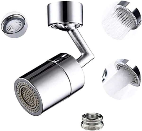 Universell anti-sprut kranfilter, 720° roterende sprayhode Ma