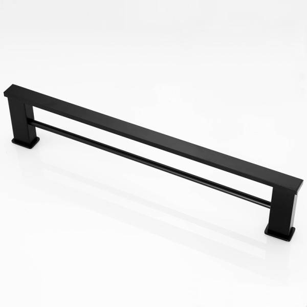 30cm Matt Svart Håndkle Dobbel Stang Håndkleholder Veggmontert Rustfritt Stål
