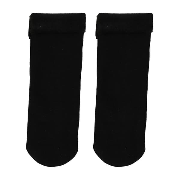 Plush Padded Mid-tube Warm Socks Solid Color Snow Socks Thigh Hig