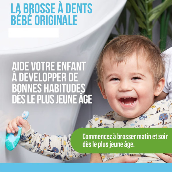 Pakke 4 enheder Babytandbørste til 0-2 år - Tandbørste med udv