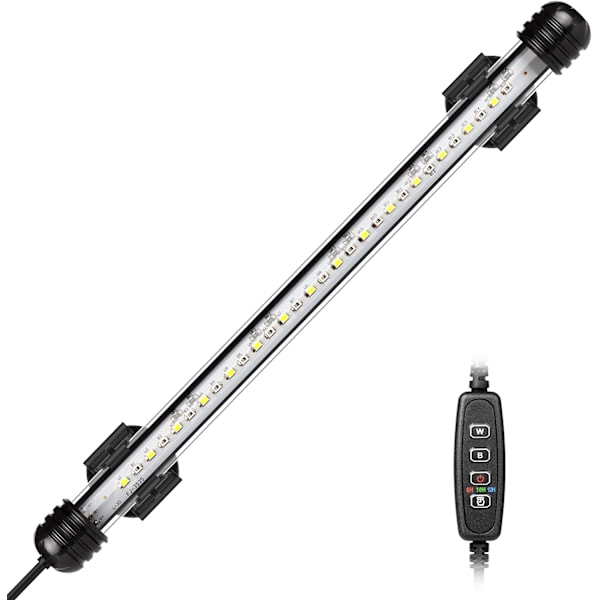 LED-akvarieljus, nedsänkbar akvarielampa med automatisk på/av