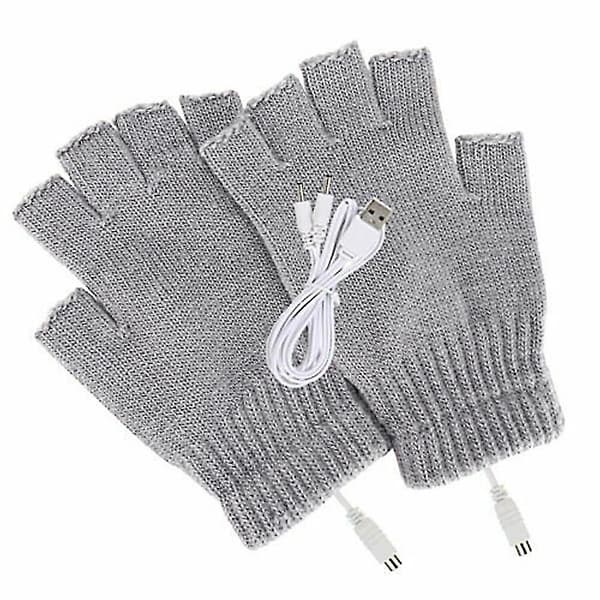 Oppladbare elektriske hansker Full Half Finger Vinter Varmer