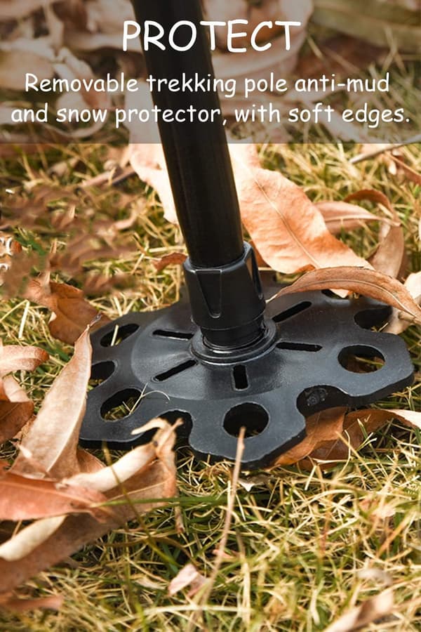 6 stk. Endekapsler (Diameter: 9 cm) for Poles Protector Rubber Tips Rep