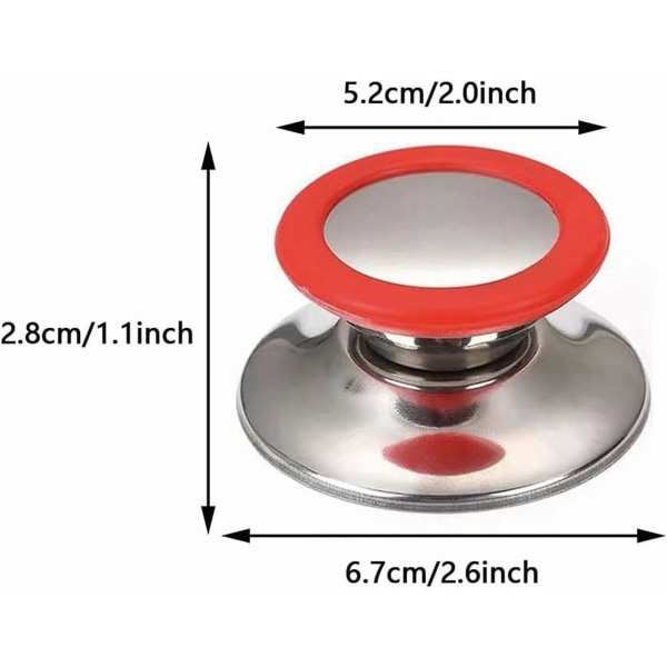 4 kpl korvaavia nuppia, kattilan kansi nupit, keittiötarvikkeet, astioille