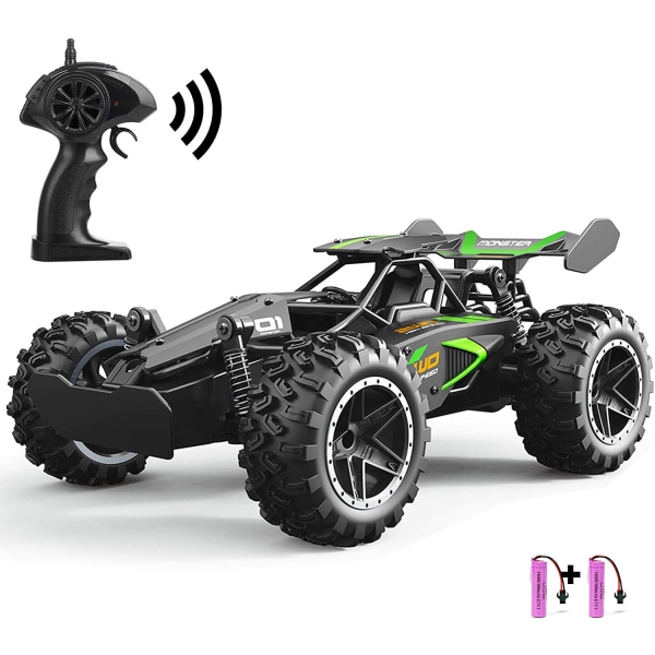 RC-auto, kauko-ohjattavat lelut lapsille, seosautot, 2WD, 2,4 GHz, kuorma-auto, 15+KM/H, suuri nopeudella ajavat kilpa-autot, buggy, paristoilla, lahja tytöille ja pojille