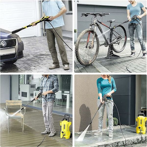 6m udskiftningsslange til højtryksrenser til Karcher K-serie K2, K3, K4, K5, K7, Click Plug Quick Connector