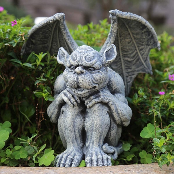 Gargoyle Statue Hage Vakt Skulptur Figur Gotisk Innendørs