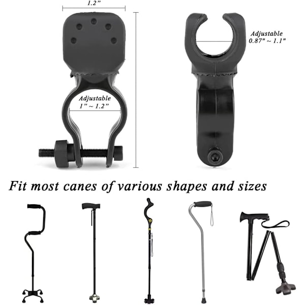Stokkeholder til Drive Rollator, Walker, Kørestol - Universal C