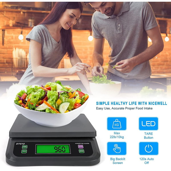 Elektroniset keittiövaa'at 30kg/1g, Digitaalinen ruokavaaka Home Cooki