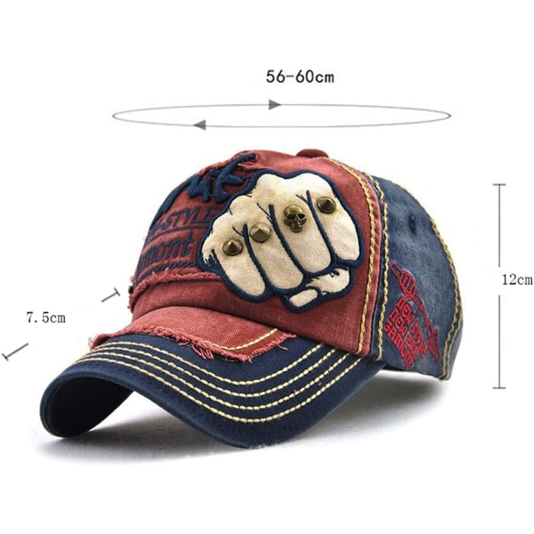 Unisex Vintage Outdoor Crest Baseball-lippis Urheilulippis Snapback Tr