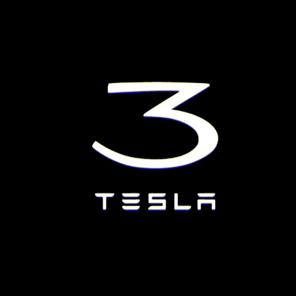 2st Lämplig för Tesla välkomstljus dedikerad TESLA MODEL3