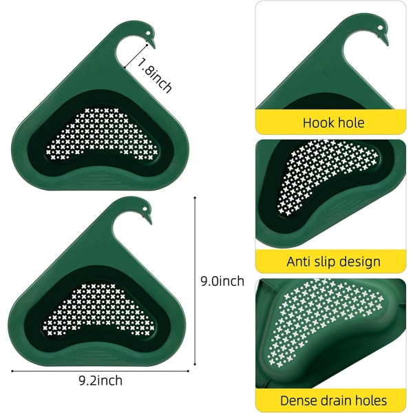 Köksho Diskbänksavloppskorg Svan Avloppshållare - Multifunktionell Han